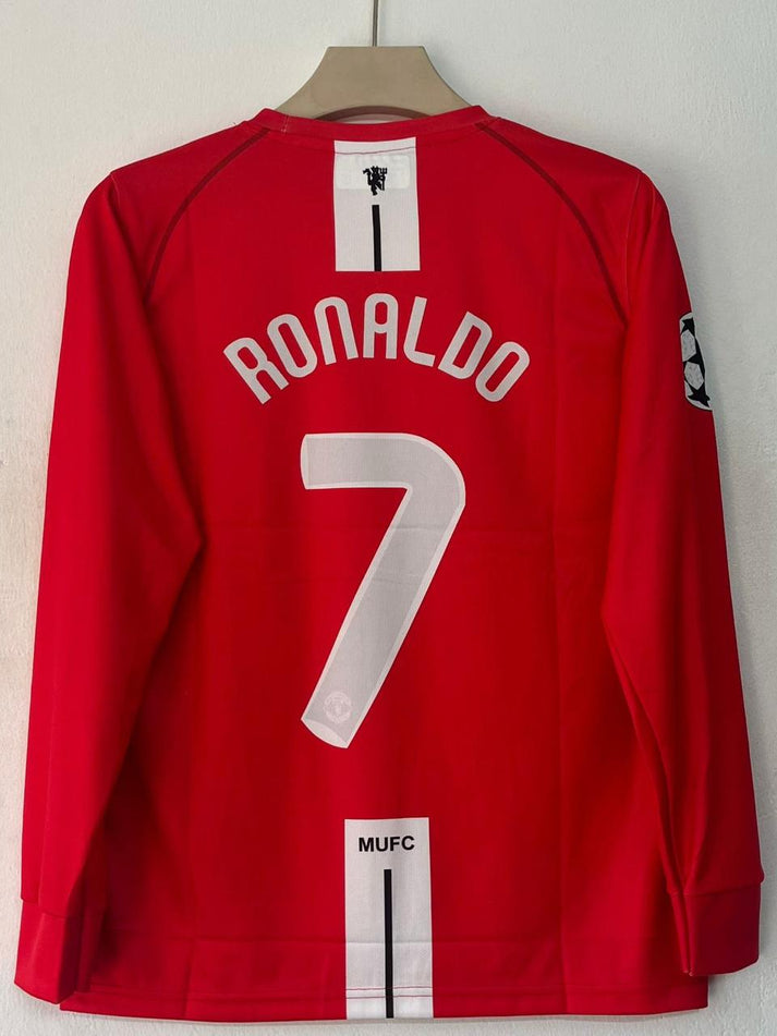 Manchester United 2007–08 Home Kit | Full Sleeve